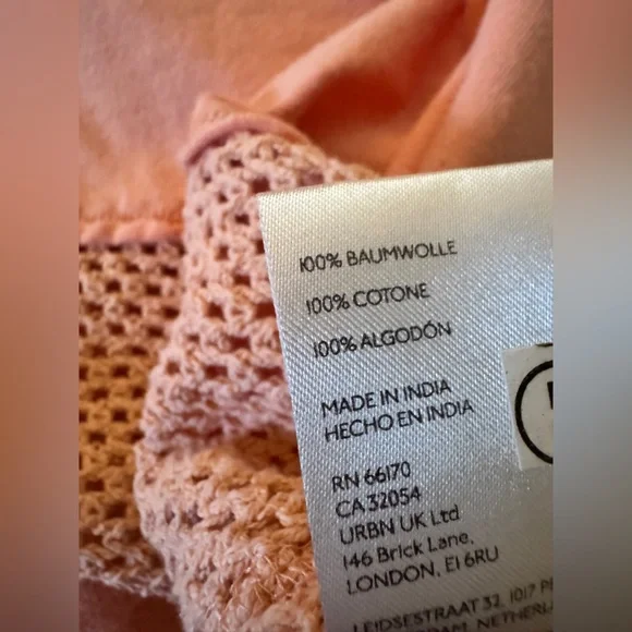 Free People | We The Free Courtside 1985 Graphic Long Sleeve Tee | Peach | M & L - Picture 5 of 8